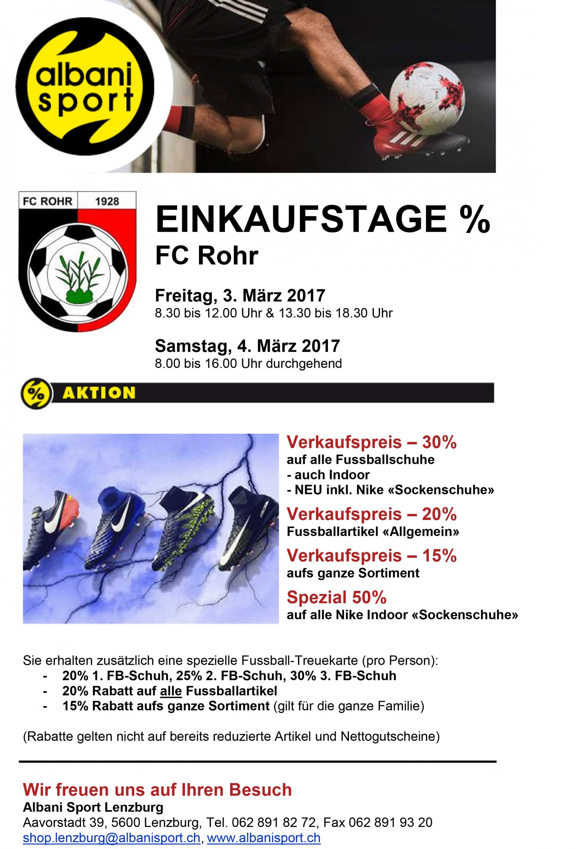 EINKAUFSTAGE FC Rohr